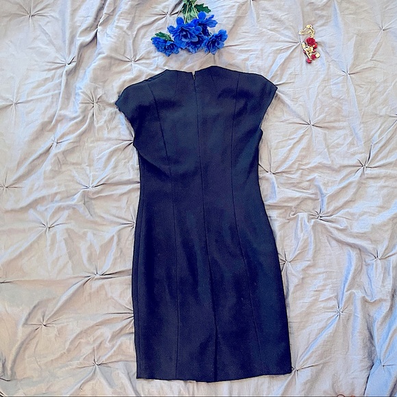 Vintage LIZ CLAIBORNE formal black Dress size 2 - Picture 5 of 8